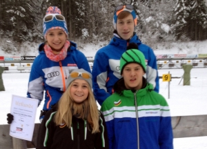 Von links Maria Sachenbacher, Laura Schmidt, Felix Edfelder und Andreas Burgstaller